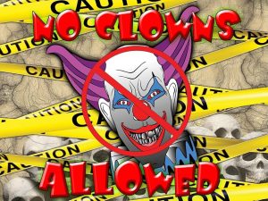 no clowns allowed sign to describe our commitment to executive protection training