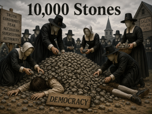 Fear Is Already Here; how 10.000 threats seem like 10.000 stones on the back of our democracy.